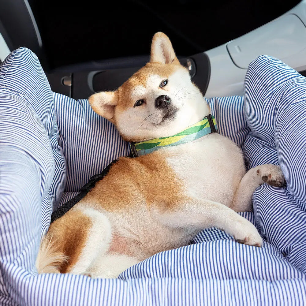 Dog Car Bed with Bolster – Secure Travel Seat for Small & Medium Dogs  Petrkl  .