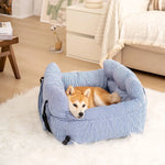 Dog Car Bed with Bolster – Secure Travel Seat for Small & Medium Dogs  Petrkl  .