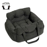 Dog Car Bed with Bolster – Secure Travel Seat for Small & Medium Dogs  Petrkl  .