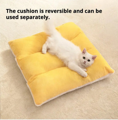 Plaid Cozy Cat Bed Tent Soft Indoor Couch for Kittens and Cats Petrkl