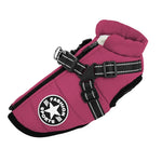 Waterproof Dog Coat with Harness Warm Padded Winter Jacket Petrkl