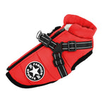 Waterproof Dog Coat with Harness Warm Padded Winter Jacket Petrkl