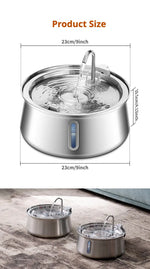 Petrkl™ AquaDrop – Stainless Steel Cat Water Fountain 4L Petrkl