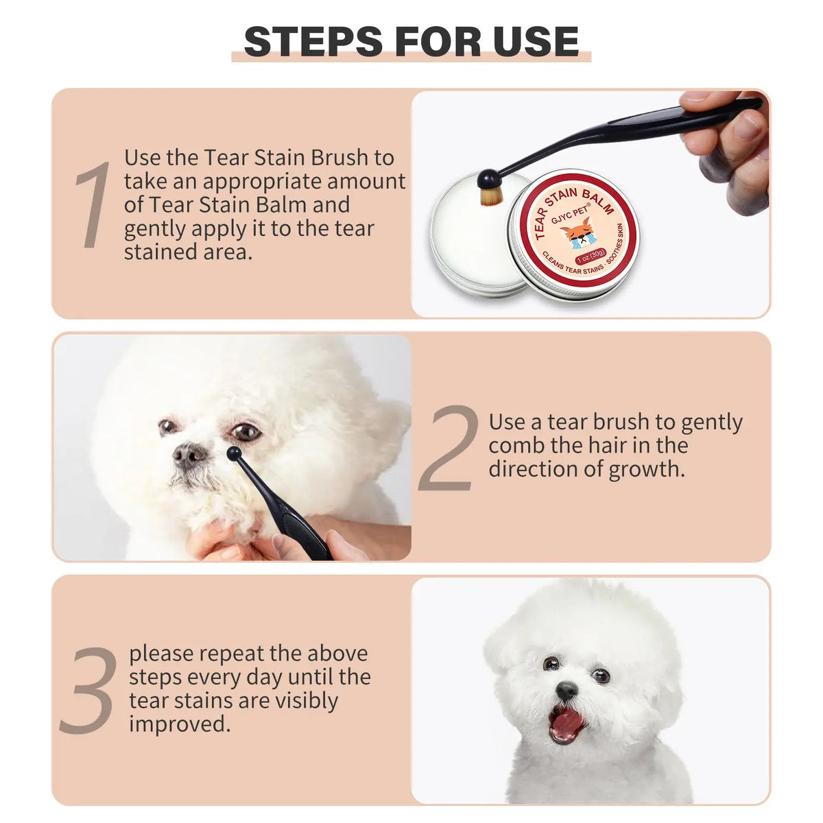 how to remove dog tear stains naturally