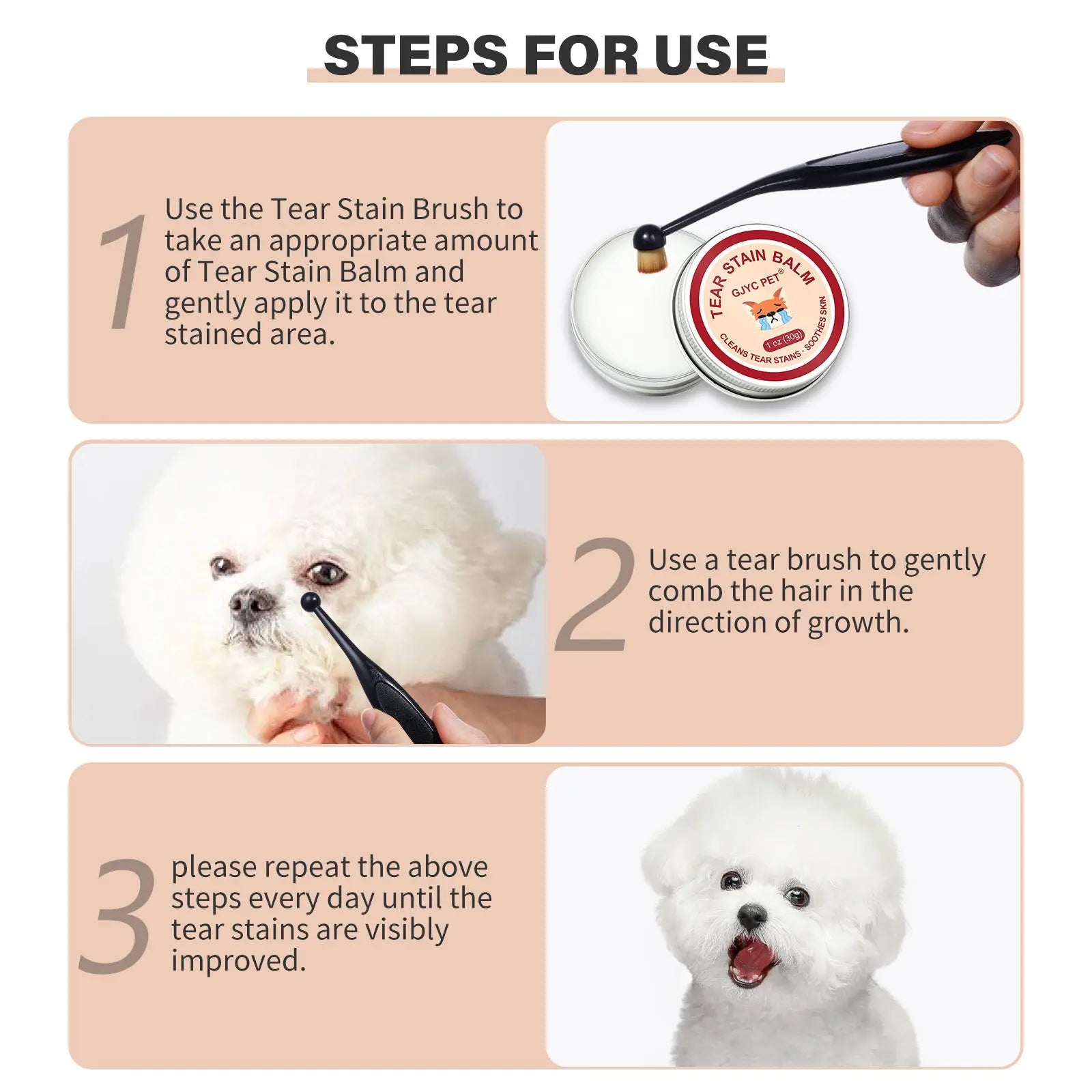 how to remove dog tear stains naturally